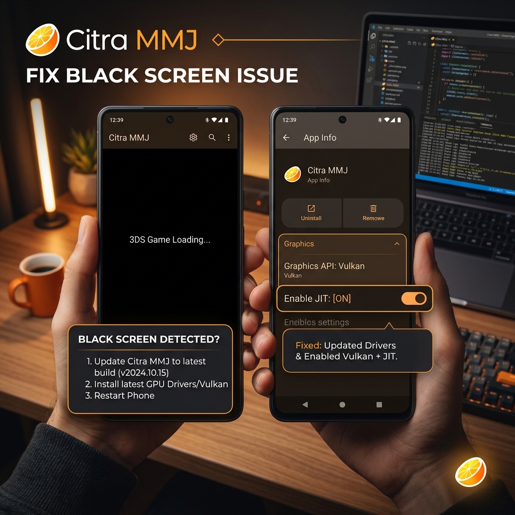 Citra MMJ Black Screen Fix